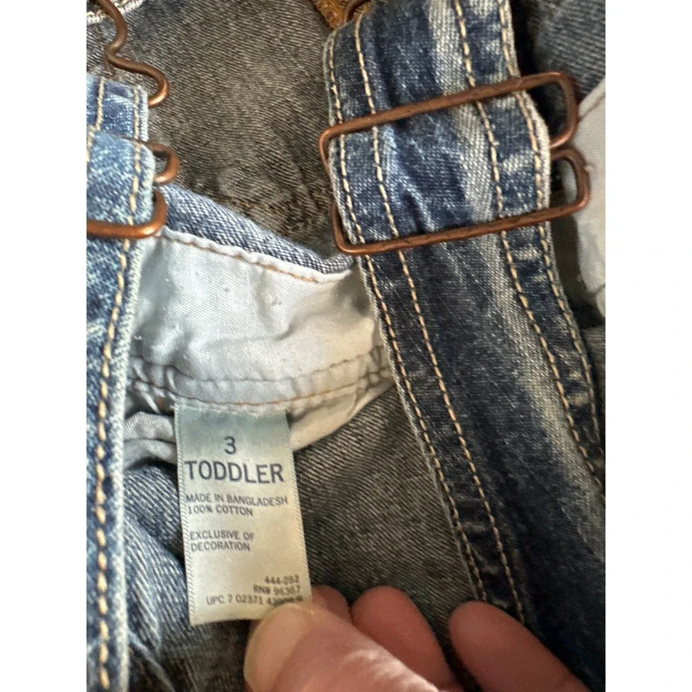 OshKosh Bgosh Kids Denim Carpenter Overalls Medium‎ Wash Blue Cotton Size 3T